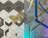 Luxury Gold & Silver Butterfly Mirror Wall Art