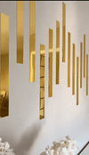 Acrylic Mirror Rectangle Wall Stickers (Pack of 12)